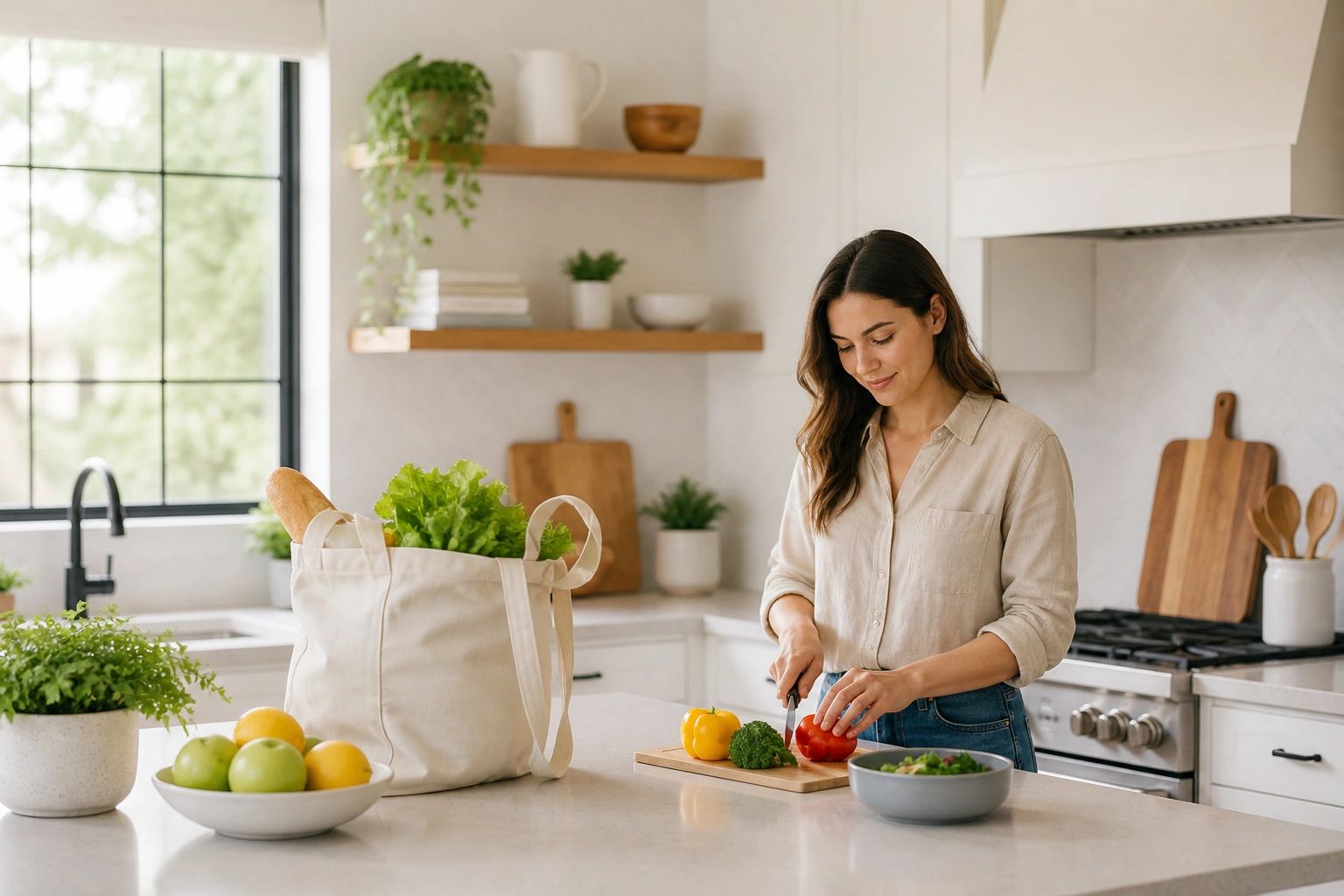Preparing fresh food at home